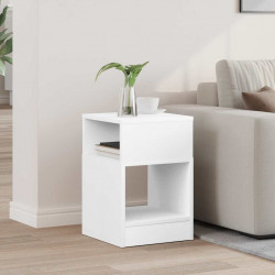 Stolik końcowy Biały 30,5 x 30 x 45 cm Materiał drewnopochodny