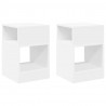 Stolik końcowy 2 pcs Biały 30,5 x 30 x 45 cm