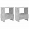 Regał na gazety 2 pcs Betonowy szary 35 x 30 x 45 cm