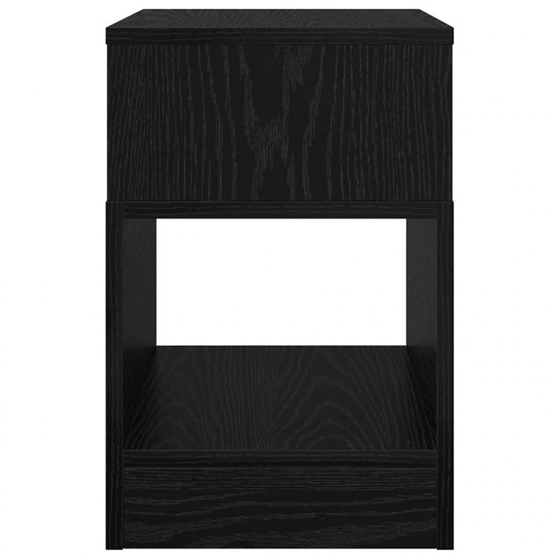 Stolik końcowy 2 pcs Czarny Dąb 30,5 x 30 x 45 cm