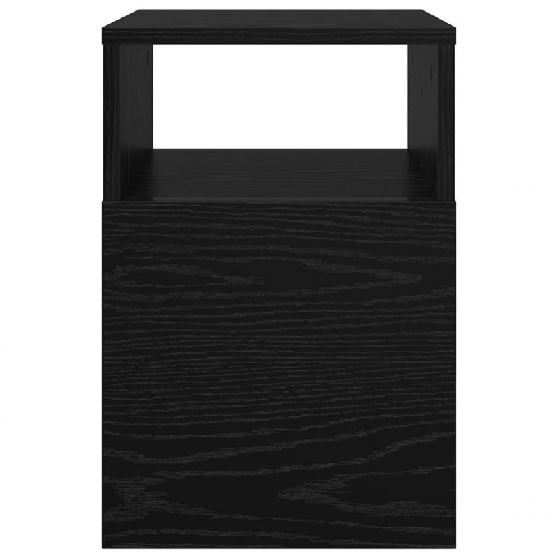 Stolik końcowy 2 pcs Czarny Dąb 30,5 x 30 x 45 cm