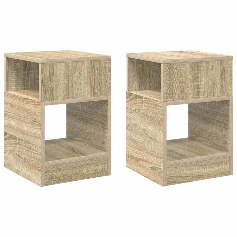Stolik końcowy 2 pcs Dąb Sonoma 30,5 x 30 x 45 cm
