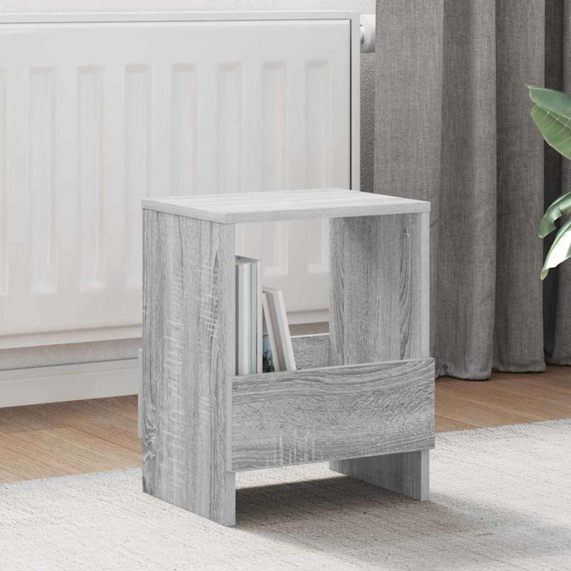 Regał na gazety 2 pcs Szary Sonoma 35 x 30 x 45 cm