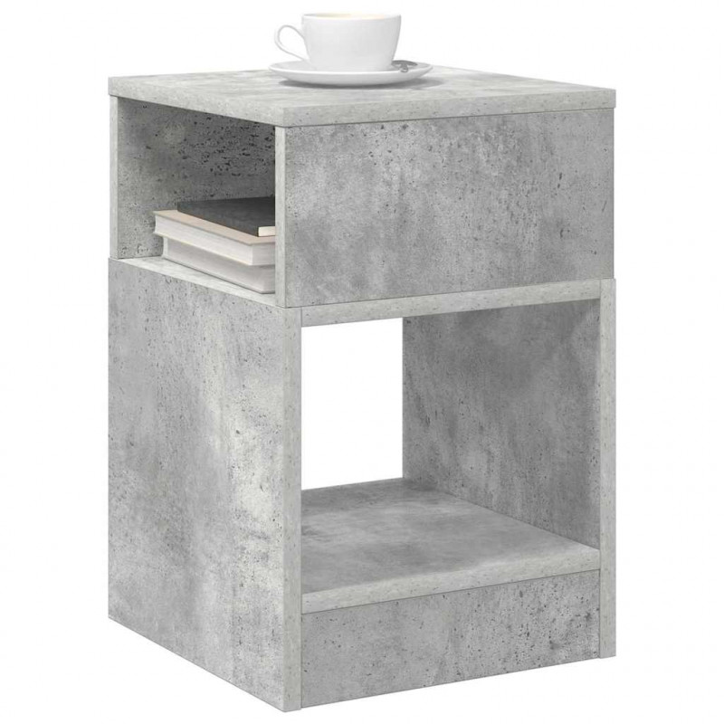 Stolik końcowy Betonowy szary 30,5 x 30 x 45 cm