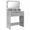 Toaletki do sypialni Betonowy szary 80 x 39,6 x 135 cm