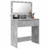 Toaletki do sypialni Betonowy szary 80 x 39,6 x 135 cm