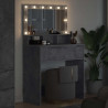 Toaletki do sypialni Betonowy szary 80 x 39,6 x 135 cm
