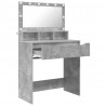 Toaletki do sypialni Betonowy szary 80 x 39,6 x 135 cm