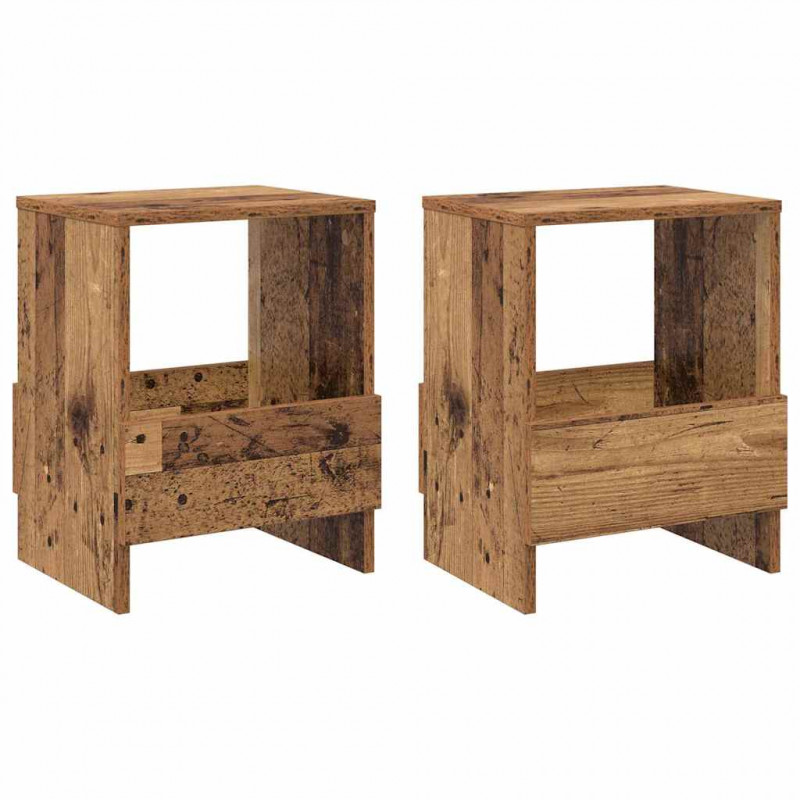 Regał na gazety 2 pcs Stare drewno 35 x 30 x 45 cm
