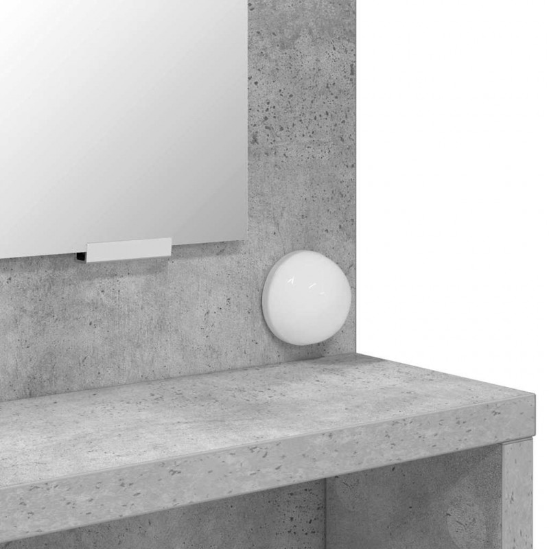 Toaletki do sypialni Betonowy szary 80 x 39,6 x 135 cm