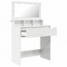 Toaletki do sypialni Wysoki połysk biały 80 x 39,6 x 135 cm
