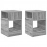 Stolik końcowy 2 pcs Szary Sonoma 30,5 x 30 x 45 cm