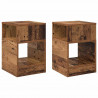 Stolik końcowy 2 pcs Stare drewno 30,5 x 30 x 45 cm