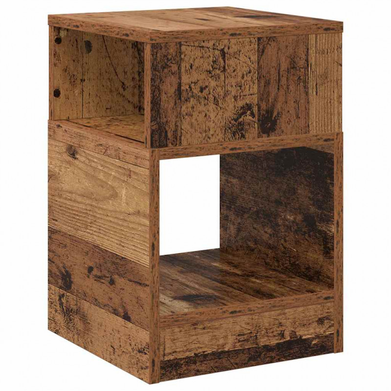 Stolik końcowy 2 pcs Stare drewno 30,5 x 30 x 45 cm