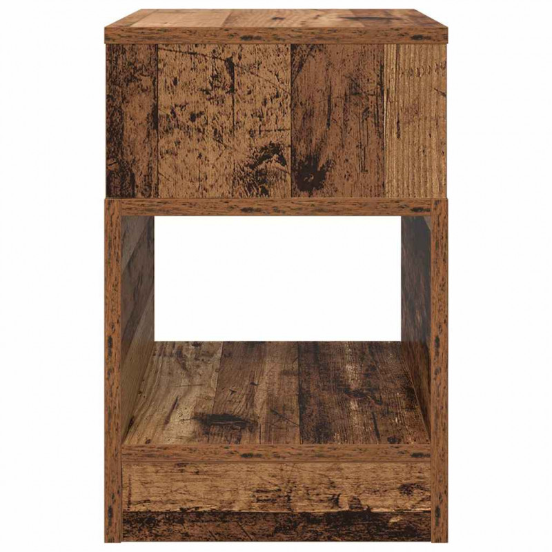 Stolik końcowy 2 pcs Stare drewno 30,5 x 30 x 45 cm