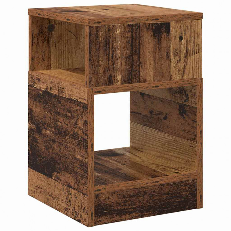 Stolik końcowy 2 pcs Stare drewno 30,5 x 30 x 45 cm