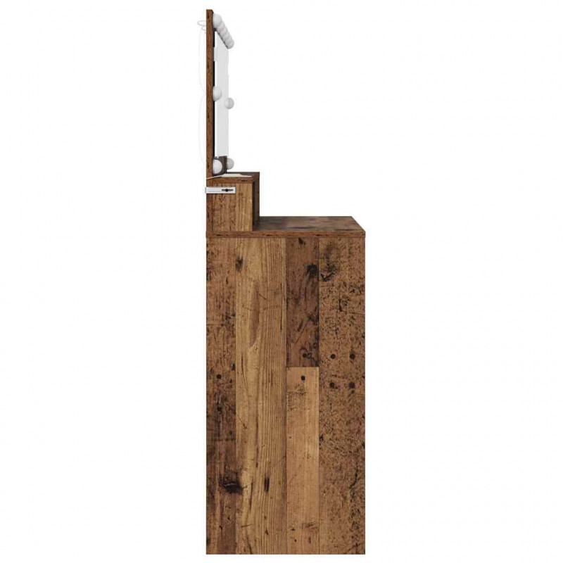 Toaletki do sypialni z szufladą Stare drewno 80 x 39,6 x 135 cm