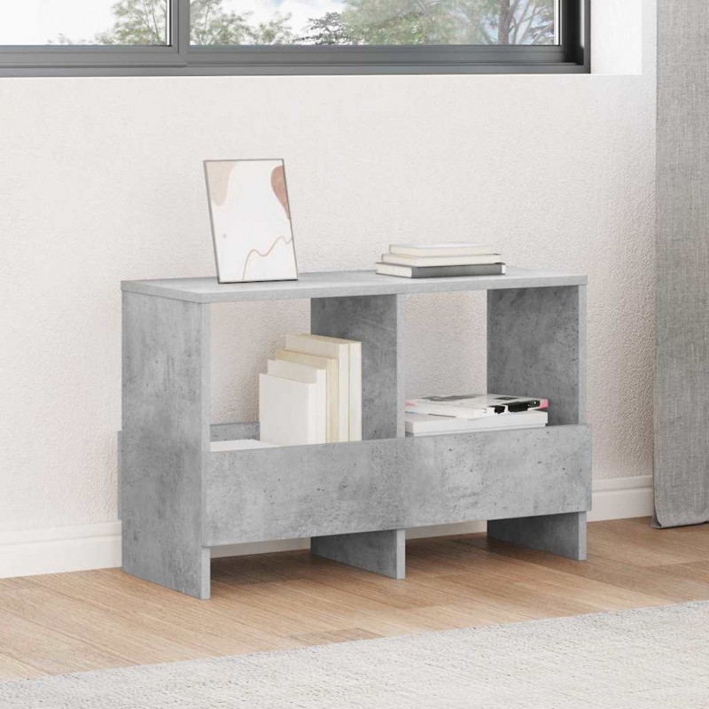 Regał na gazety Betonowy szary 68,5 x 30 x 45 cm