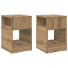 Stolik końcowy 2 pcs Dąb rzemieślniczy 30,5 x 30 x 45 cm