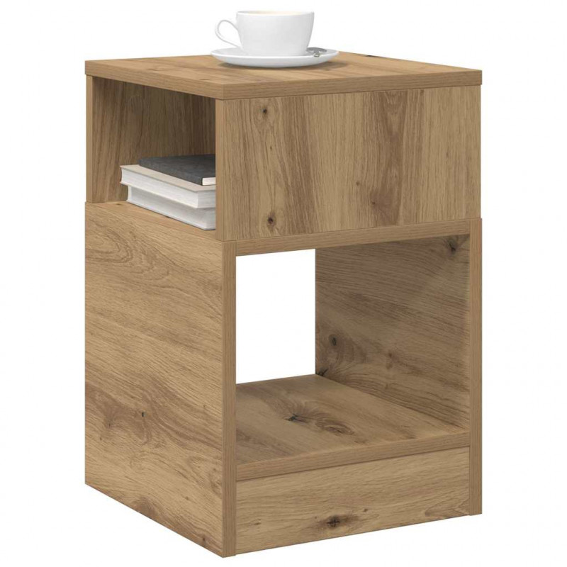 Stolik końcowy 2 pcs Dąb rzemieślniczy 30,5 x 30 x 45 cm