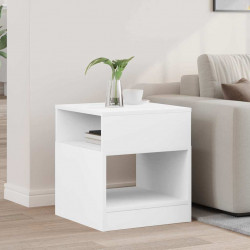 Stolik końcowy Biały 40,5 x 40 x 45 cm Materiał drewnopochodny