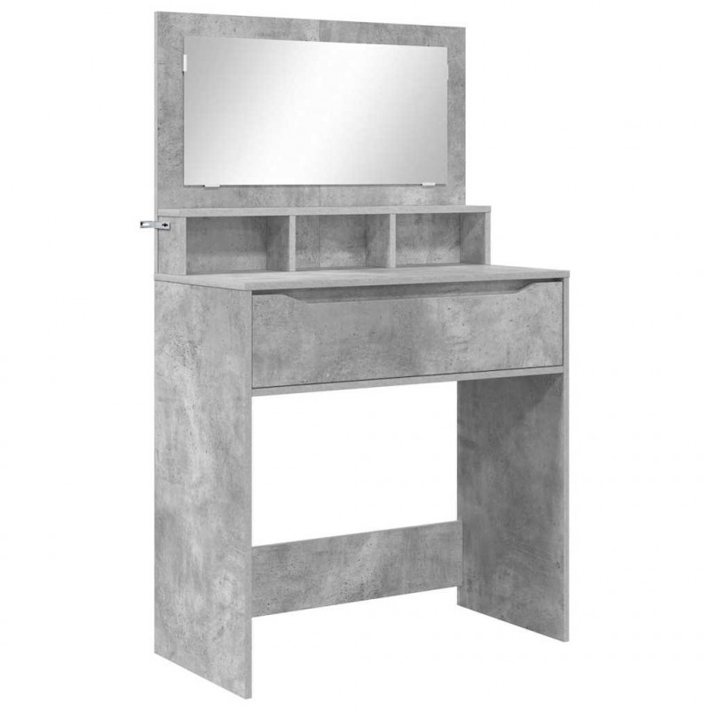 Toaletki do sypialni Betonowy szary 80 x 39,6 x 135 cm
