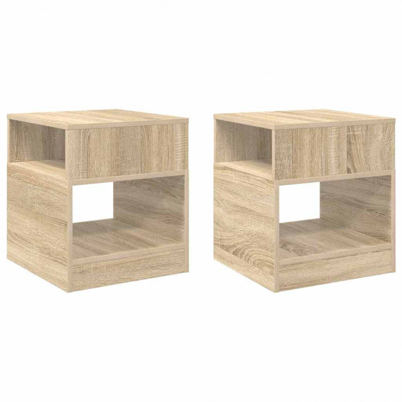 Stolik końcowy 2 pcs Dąb Sonoma 40,5 x 40 x 45 cm