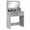 Toaletki do sypialni Betonowy szary 80 x 39,6 x 135 cm