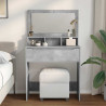 Toaletki do sypialni Betonowy szary 80 x 39,6 x 135 cm