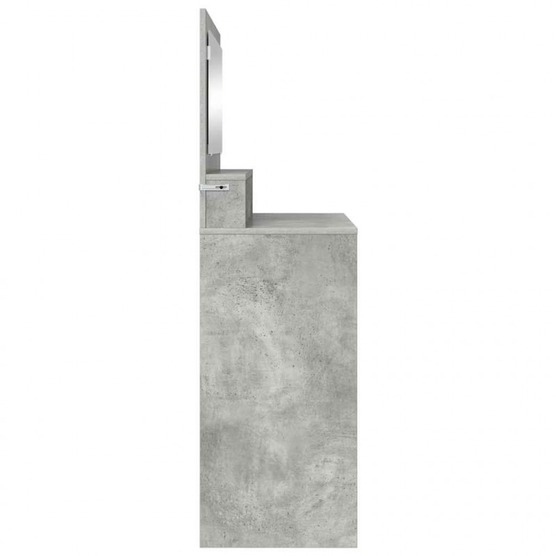 Toaletki do sypialni Betonowy szary 80 x 39,6 x 135 cm