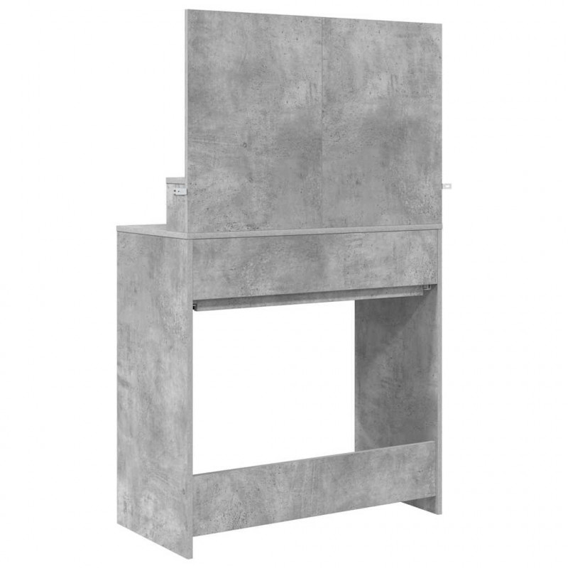 Toaletki do sypialni Betonowy szary 80 x 39,6 x 135 cm