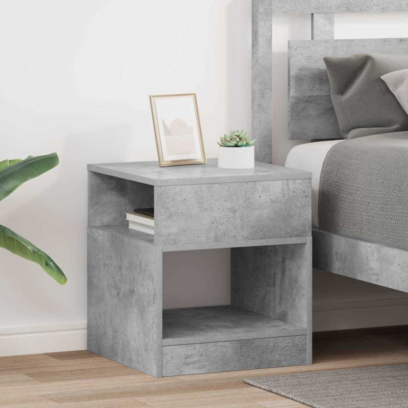 Stolik końcowy 2 pcs Betonowy szary 40,5 x 40 x 45 cm