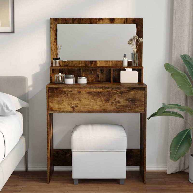 Toaletki do sypialni z szufladą Dąb wędzony 80 x 39,6 x 135 cm