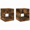 Stolik końcowy 2 pcs Dąb wędzony 40,5 x 40 x 45 cm