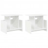 Stół pod telewizor 2 pcs Biały 50 x 35 x 45 cm