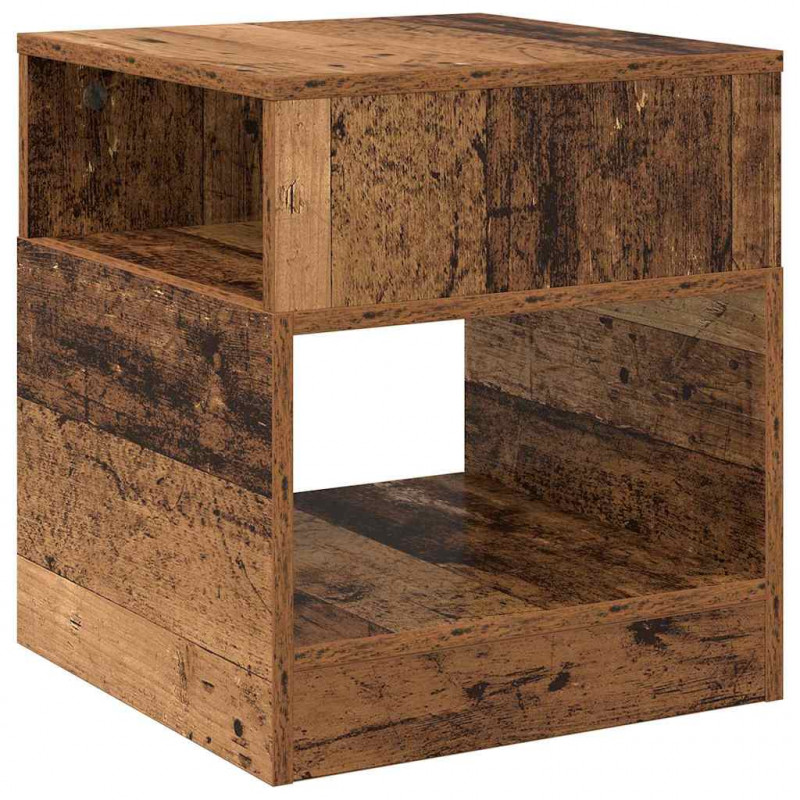 Stolik końcowy 2 pcs Stare drewno 40,5 x 40 x 45 cm
