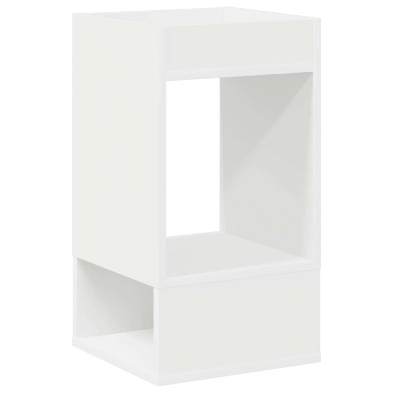 Stolik końcowy Biały 30 x 30 x 56 cm Materiał drewnopochodny