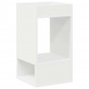 Stolik końcowy Biały 30 x 30 x 56 cm Materiał drewnopochodny