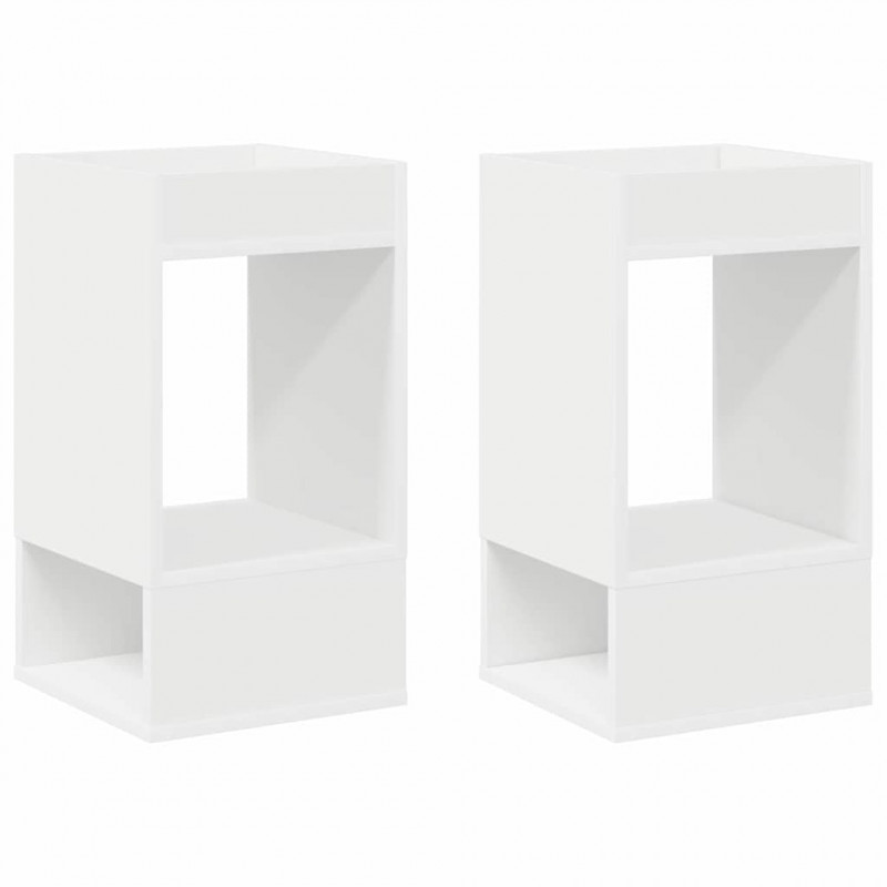 Stolik końcowy 2 pcs Biały 30 x 30 x 56 cm