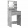 Toaletki do sypialni z półką Betonowy szary 80 x 39,6 x 135 cm