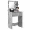 Toaletki do sypialni z półką Betonowy szary 80 x 39,6 x 135 cm