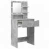 Toaletki do sypialni z półką Betonowy szary 80 x 39,6 x 135 cm
