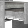 Toaletki do sypialni z półką Betonowy szary 80 x 39,6 x 135 cm