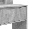 Toaletki do sypialni z półką Betonowy szary 80 x 39,6 x 135 cm