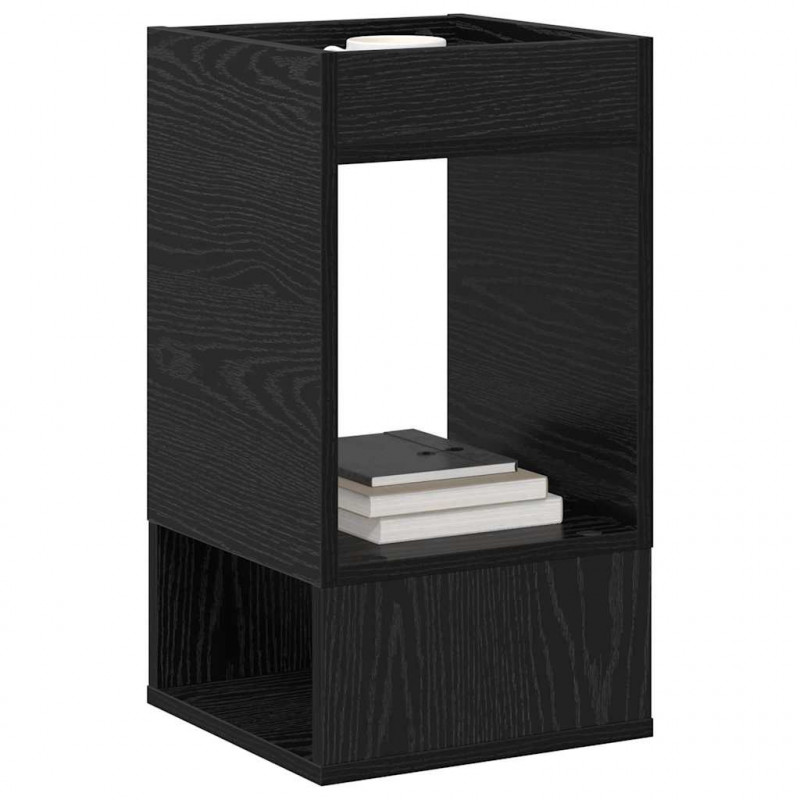Stolik końcowy 2 pcs Czarny Dąb 30 x 30 x 56 cm