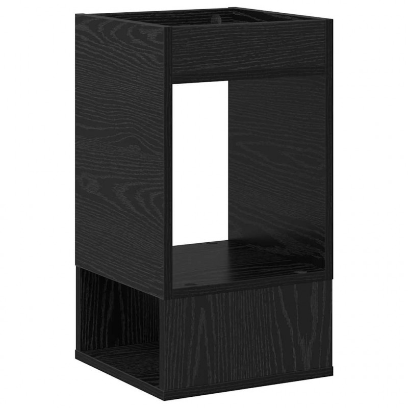 Stolik końcowy 2 pcs Czarny Dąb 30 x 30 x 56 cm