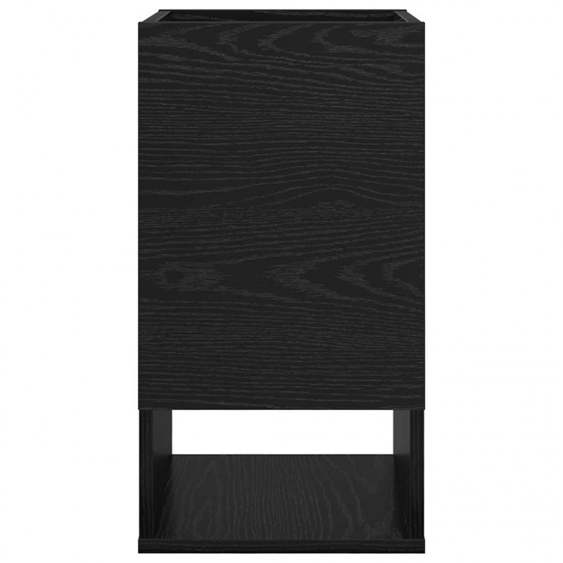 Stolik końcowy 2 pcs Czarny Dąb 30 x 30 x 56 cm