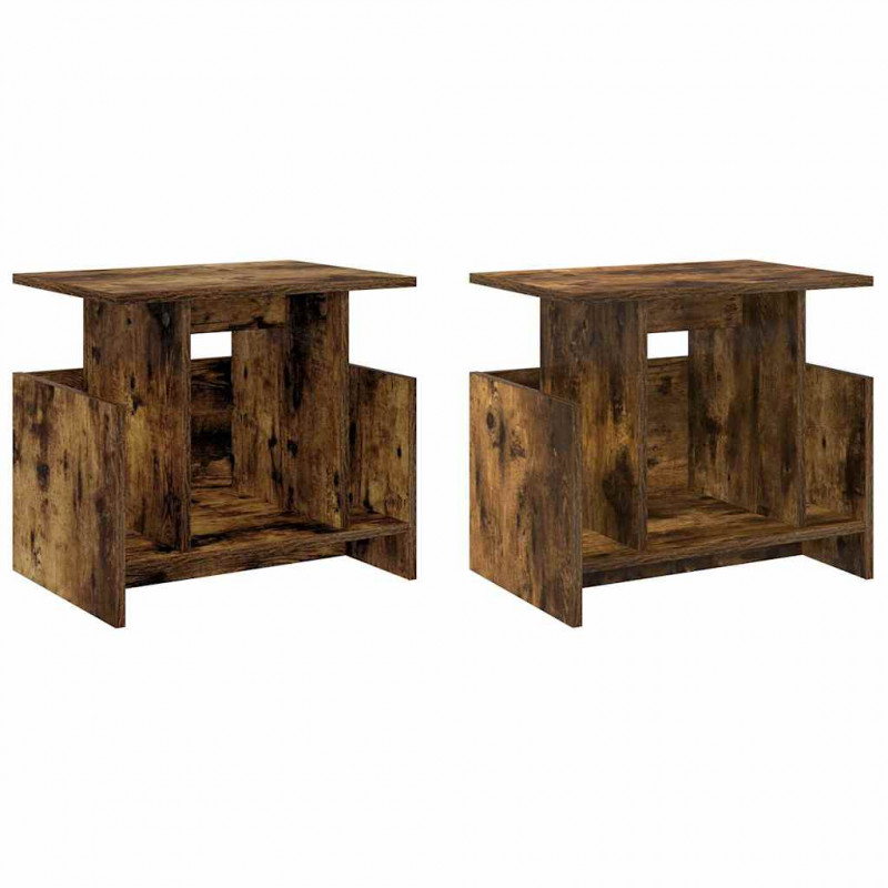 Stół pod telewizor 2 pcs Dąb wędzony 50 x 35 x 45 cm