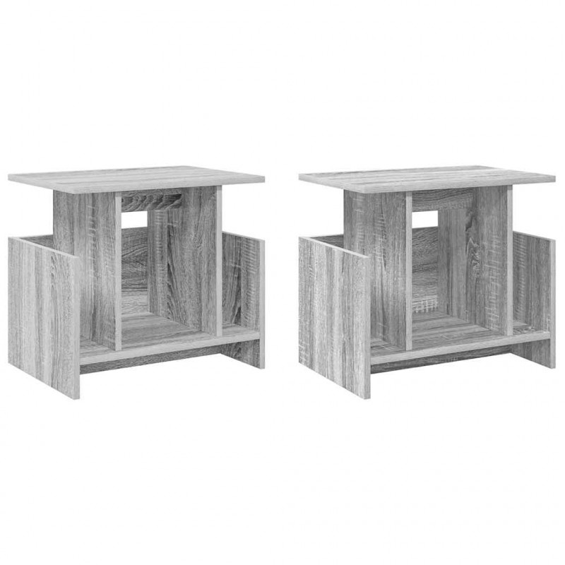 Stół pod telewizor 2 pcs Szary Sonoma 50 x 35 x 45 cm