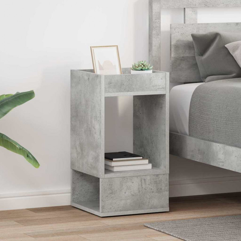 Stolik końcowy 2 pcs Betonowy szary 30 x 30 x 56 cm